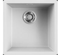 ELLECI Lavello Cucina 1 Vasca da Incasso Larghezza 45 cm materiale Keratek colore Bianco K96 - LKZ10296 Zen 102