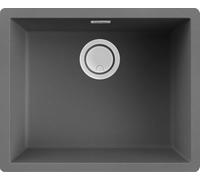 ELLECI Lavello Cucina 1 Vasca da Incasso Larghezza 56 cm materiale Keratek colore Grigio K99 - LKZ10599 Zen 105