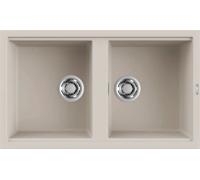 ELLECI Lavello Cucina 2 Vasche 86 cm Granitek Bianco Soft LGB45039 Best 450