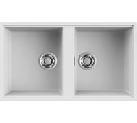 Lavello Elleci Incasso 2 vasche 83,6x48,8 Best 450 Sottotop Keratek Plus Bianco Assoluto LKB45096BSO