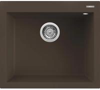 ELLECI Lavello Cucina Fragranite 1 Vasca Incasso Larghezza 57 cm materiale Granitek colore Espresso G78 - LGQ10578 Quadra 105