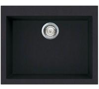 ELLECI Lavello Cucina Incasso 1 Vasca 59 cm Granitek Nero 40 LGQ11040 Quadra 110