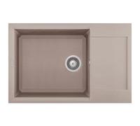 ELLECI - Lavello Easy 310 Granitek 78x50 cm 1 vasca con gocciolatoio Colore Tortora 43