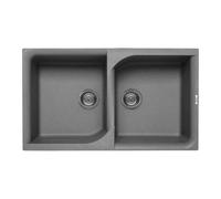 ELLECI lavello EGO 450 2 vasche in Granitek