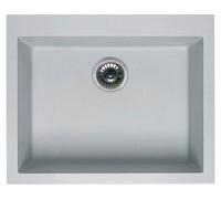 Lavello Elleci Incasso 1 vasca 61x50 Quadra 110 Granitek Bianco Pietra LGQ11052