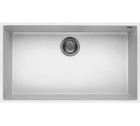 Lavello Elleci Incasso 2 vasche 56x44 Quadra 150 Sottotop Granitek Bianco Pietra LGQ15052BSO