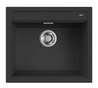 Elleci Lavello Incasso Best 105 1 Vasca 57×51 Nero Granitek LGB10540