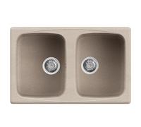 Elleci Lavello Incasso Master 350 2 vasche 79×50 Avena Granitek LGM35051