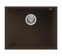 Elleci Lavello Incasso Quadra 105 Sottotop 1 Vasca 54×44 Espresso Marrone Granitek LGQ10578BSO