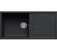 Elleci Lavello Incasso Unico 480 1 Vasca con gocciolatoio 100x50 Granitek (59 Antracite)