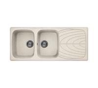 ELLECI lavello MASTER 500 due vasche con gocciolatoio in Granitek