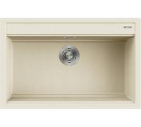 Elleci Lavello una vasca BEST 130 LGB13068 finitura composito G68 bianco da 79x51 cm