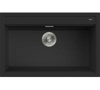 Elleci Lavello una vasca BEST 130 LKB13086 finitura composito K86 nero da 79x51 cm