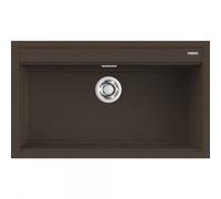 Elleci Lavello una vasca BEST 360 LGB36078 finitura composito G78 espresso da 86x51 cm