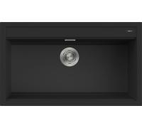 Elleci Lavello una vasca BEST 360 LKB36086 finitura composito K86 nero da 86x51 cm