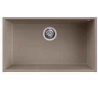 Elleci Lavello una vasca Sottotop Quadra 130 LKQ13089BSO finitura composito K89 Dove da 76x44 cm