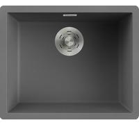 Elleci Lavello una vasca ZEN 105 LKZ10599 finitura composito K99 grigio scuro da 55.6x45.6 cm