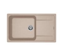 Elleci LG241051 Lavello da Incasso 1 vasca grande con gocciolatoio Reversibile 86 x 50 cm finitura Granitek Avena 51 Life 410