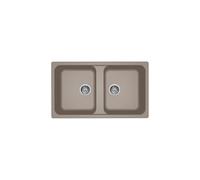 ELLECI LG245043 LAVELLO 2 VASCHE 86x50 IN GRANITEK TORTORA