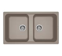 ELLECI LG245043 LAVELLO 2 VASCHE 86x50 IN GRANITEK TORTORA
