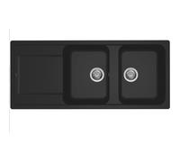 Lavello Elleci Incasso 2 Vasche 11650 Life 500 Granitek Nero Lg250040