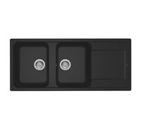 Lavello Elleci Incasso 2 Vasche 11650 Life 500 Granitek Nero Lg250040