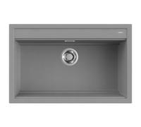 ELLECI Lavello 1 Vasca, Linea Best 130, Installazione Standard, 79 cm, Granitek Cemento - LGB13048