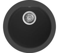 Elleci LGFROU40 Lavello Incasso 1 Vasca Circolare Sopratop Granitek Nero 45 cm