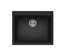 Elleci Quadra 110 LGQ11040 Lavello incasso 61 x 50 - granitek - nero