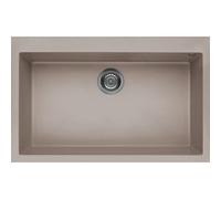 ELLECI LGQ13043 QUADRA 130 LAVELLO MONOVASCA 79X50 CM COLORE TORTORA