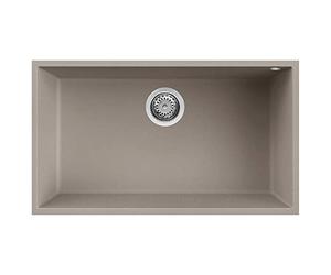 ELLECI LGQ13043BSO | Lavello da incasso GRANITEK QUADRA 130 BSO | Colore : Tortora
