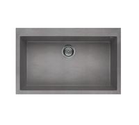 ELLECI LGQ13048 QUADRA 130 LAVELLO 1 VASCA 79CM COLORE CEMENTO GRANITEK