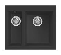 ELLECI LGQ15040 | Lavello da incasso GRANITEK QUADRA 150 | Colore : Nerone