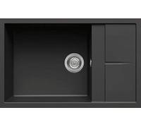 Elleci LGU31040 Unico 310 Lavello 1 Vasca con gocciolatoio in Granitek Nero (G40)