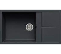 Lavello Elleci Incasso 1 vasca 86x50 Unico 410 Granitek Antracite LGU41059