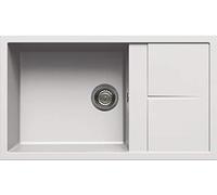 Elleci LGU41068 Unico 410 Lavello 1 Vasca con gocciolatoio in Granitek Bianco (G68)