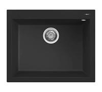 ELLECI LKQ11086 | Lavello da incasso KERATEK QUADRA 110 | Colore : Nero