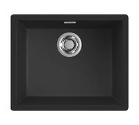 Lavello Elleci Incasso 1 vasca 55,6x45,6 Zen 105 Keratek Plus Nero Assoluto LKZ10586