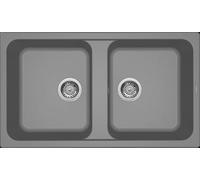 ELLECI LM245073 - Lavello da Cucina 2 Vasche, 86x50 cm, Titanio 73