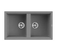 ELLECI LMB45073 | Lavello da incasso METALTEK BEST 450 | Colore : Titanio