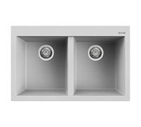 ELLECI LMQ35079 | Lavello da incasso METALTEK QUADRA 350 | Colore : Alluminio