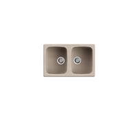 Elleci Lavello Incasso Master 350 2 vasche 79×50 Avena Granitek LGM35051