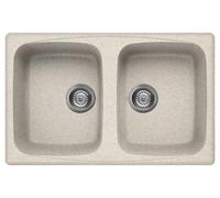 Elleci Lavello Incasso Master 350 2 vasche 79×50 Avena Granitek LGM35051