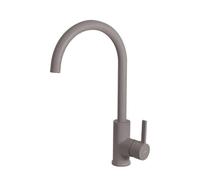 Rubinetto Miscelatore Cucina Elleci canna alta monocomando nero full black MGKC0140