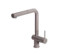 ELLECI Rubinetto Cucina Miscelatore con Doccetta Estraibile Monocomando colore Tortora - MGKSTP43