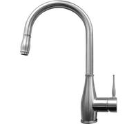 ELLECI Miscelatore Cucina con Doccetta Rubinetto Monocomando Inox - MIKNEVIN