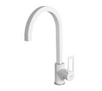 Elleci Miscelatore monocomando con canna girevole BRIDGE MKKBRI96 finitura K96 bianco