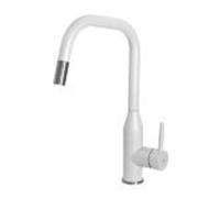 Elleci Miscelatore monocomando con canna girevole e doccetta estraibile DORA PLUS MGKDRP68 finitura G68 bianco