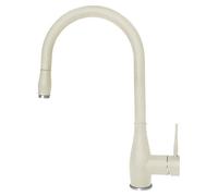 Elleci Miscelatore monocomando con canna girevole e doccetta estraibile NEVA MGKNEV62 finitura G62 bianco antico