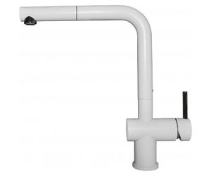 Elleci Miscelatore monocomando con canna girevole e doccetta estraibile STREAM PLUS MGKSTP68 finitura G68 bianco